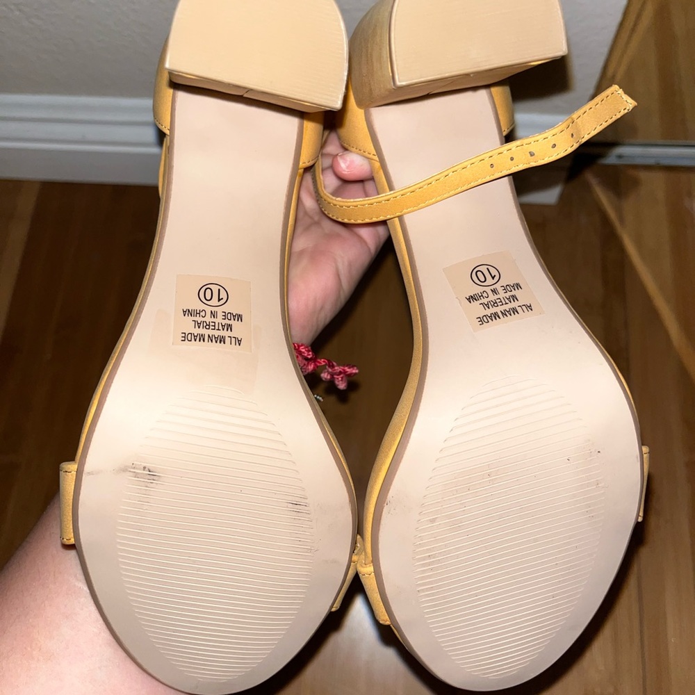 Tan heels. Size 10
